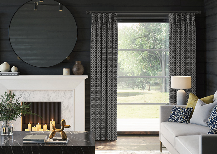 Hexgem, Onyx - Made to Measure Curtains - Image 3